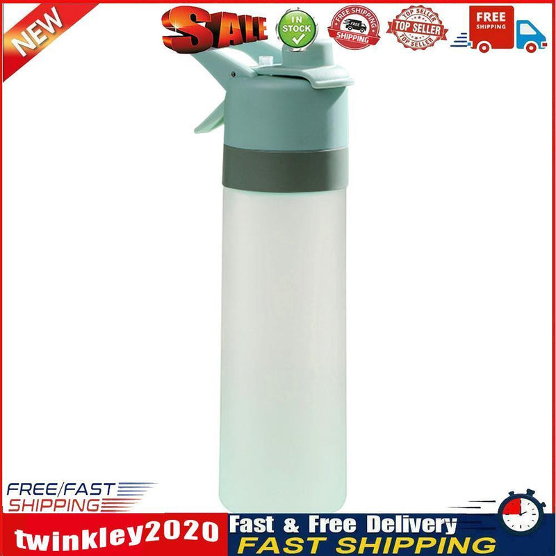650ML Spray Water Bottle with Handle Plastic PC Frosted Space Cup (Green) Newly