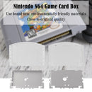 For N64 Cart Shell Game Console Cases Replacement (US Transparent White)