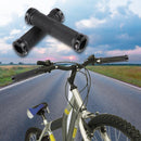 1pair Cycling Skid-Proof Grips Anti-Skid Plastic Bicycle Handlebar (Black) Newly