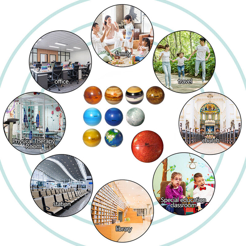 Mini Early Educational Planet Ball Child Bouncy Moon Star Globe Universe Mode