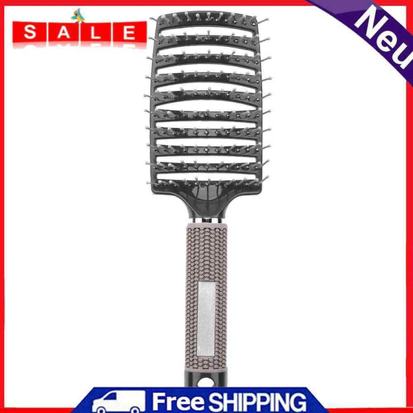 8 Color Bristle Nylon Women Wet Curly Detangle Hair Brush for Salon Styling Tool