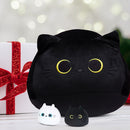 Stuffed Animals with Black Cat and White Cat Creative Throw Pillows (55cm) Newly