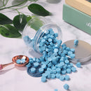 200pcs Octagon Sealing Wax Blue Wax Beads for Envelope Invitation DIY (C) Newly