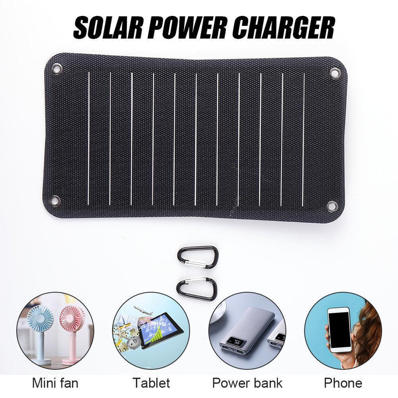 ETFE Solar Panel Portable 10W 5V Charger for Mobile Phone Camping Travel