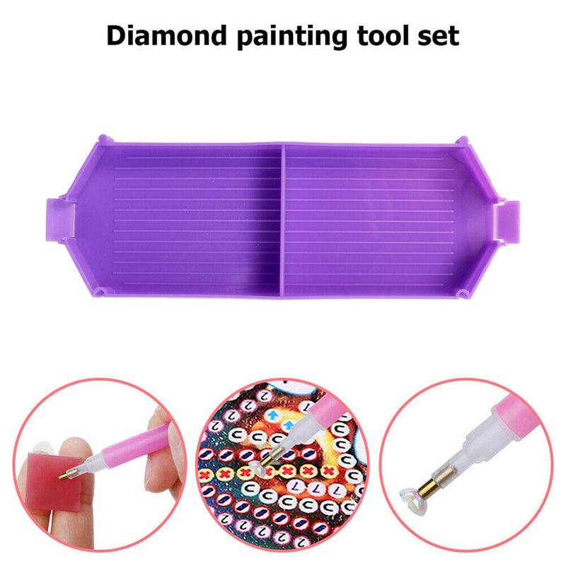 Stackable Plastic Diamond Painting Rhinestone Sorting Trays for DIY Art Craft