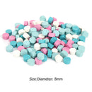 100pcs Retro Octagon Fire Painting Pills Sealing Wax Grain for Envelope (B)