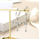 Woman Jewelry Party Accessories Diamante Cross Earrings Stud Earrings Dangle
