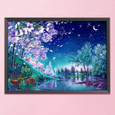 Cross Stitch Canvas Embroidery Kits DIY Romantic Sky Handmade Needlework 11CT