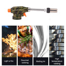 Portable 1300-Degree Gas Flame Burner Flamethrower with Adjustable Hose