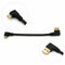 90degree Right Angle Micro USB to Left Angle USB A Sync Cabl Male Access Q9C5