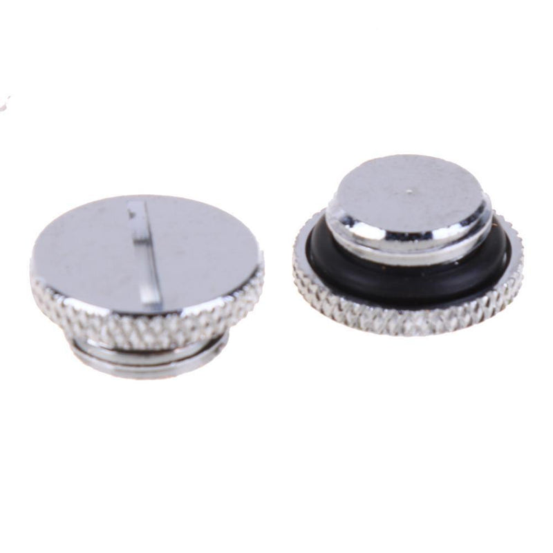 2 Pcs G1/4 Thread Low Profile Plug for PC Water Cooling Radiator Reservoir Newly