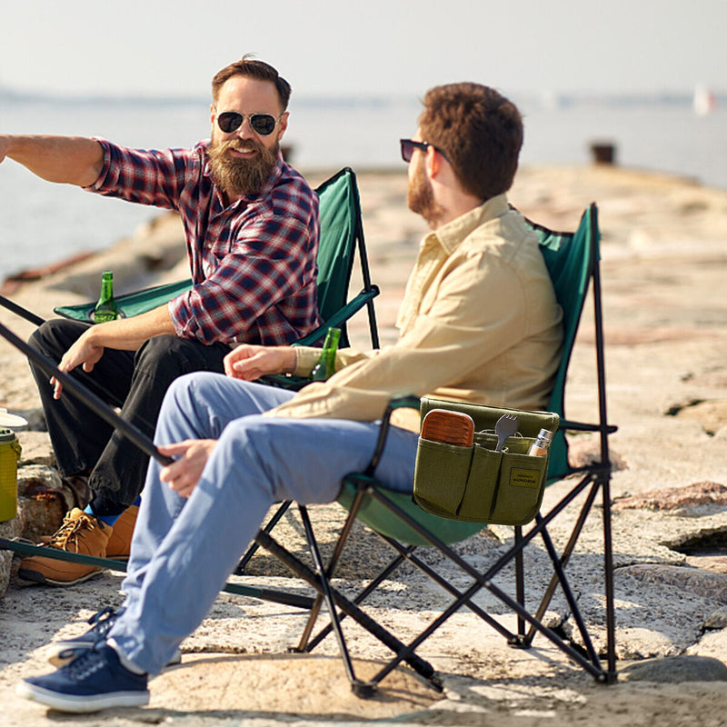 Wheelchair Armrest Accessories Side Bags & Portable Pouches (Army Green) Newly