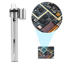 Handheld Mini Magnifying Glass 100X LED Light Jewelry Magnifier Microscope