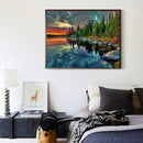 5D Diamond Embroidery Painting DIY Lake Forest Full Drill Cross Stitch Kits