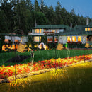 LED Shower Solar Light String Star Bottom Hollow Out Yard Lamp (Bracket B) Newly