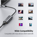 External Gigabit 1000Mbps Type-C to RJ45 Ethernet Adapter USB 3.1 LAN Converter