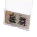 Eyelashes Premade Individual False Eyelashes Blue Cluster Lashes V-shape