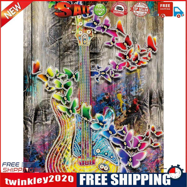5D DIY Part Drill Special-Shaped Diamond Painting Guitar Mosaic Picture Kit