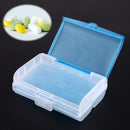 Travel Tablet Pill Medicine Dual Layer 6 Compartments Dispenser Box(Blue)