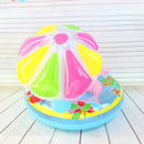 Baby Swimming Ring Cartoon Inflatable Infant Toddler Float Circle (Blue)