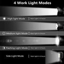 Fishing Flashlight Camping Solar LED Searchlight Fishing Light USB Rechargeable