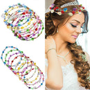 Crown Flower Light Up Headband Glowing LED Wreath Christmas Party Decoration
