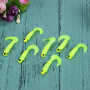 7PC/Lot 1.75g 4.4CM Soft Worm Fish Bait Bait Worm Soft Fishing Bait ISC