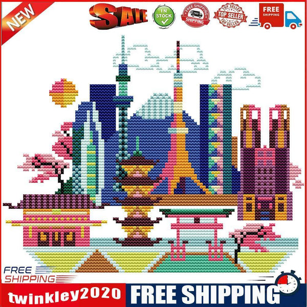 Part Embroidery Tokyo Counted Cross Stitch 14CT 2 Strand Cotton Crafts