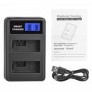 LP-E5 LCD Dual Port USB Battery Charger for Canon EOS 1000D 500D 450D Kiss Newly