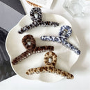Girls Barrette Leopard Hairpins Faux Fur Hair Claws Plush Hair Clip Hairgrips