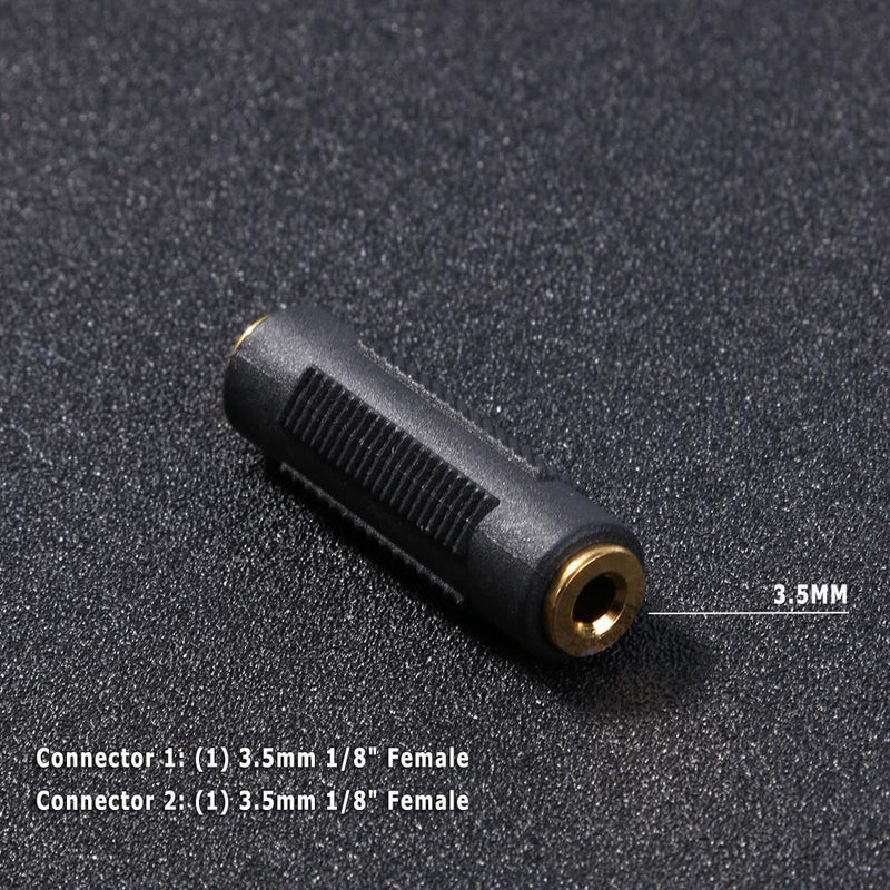3.5mm Female to 3.5 mm Female Connector F/F Stereo Audio Coupler Adapter  Newly