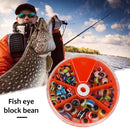 135pcs 4/5/6/8mm Fish Eye Fishing Beads Mixed Color Carolina Rigs Fishing Tackle