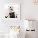 5D DIY Diamond Painting Embroidery Lovely Cats Cross Stitch Craft Needlework Set