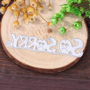 Metal Cutting Die Stencil for DIY Scrapbooking SO Sorry Album Card (MS-860)