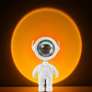 Astronaut Robot Sunset Projector Lamp LED Bedroom Night Lighting (White) Newly