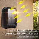 6LED Solar Wall Lamp Outdoor Waterproof Up Down Garden Yard Light (Warm) Newly