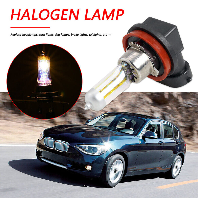 1pc H11 55W Halogen Bulb 3000K Quartz Glass Car Headlight Fog Lamp Light So