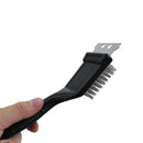 Portable BBQ Cleaning Tools Stainless Steel Wire Bristles Barbecue Grill Brush