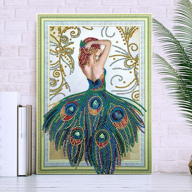 5D DIY Special-shaped Diamond Painting Beauty Cross Stitch Embroidery Kit Newly
