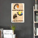 Branch Birds Metal Plate Tin Sign Plate for Bar Pub Club Cafe Craft Accessories