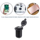 12V Cigarette Lighter Socket Power Receptacle Dual USB Charger for Car Marine