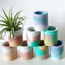 Succulent Plant Pot Concrete Molds Cake Mold Ice Cube Molds Handmade Craft Newly