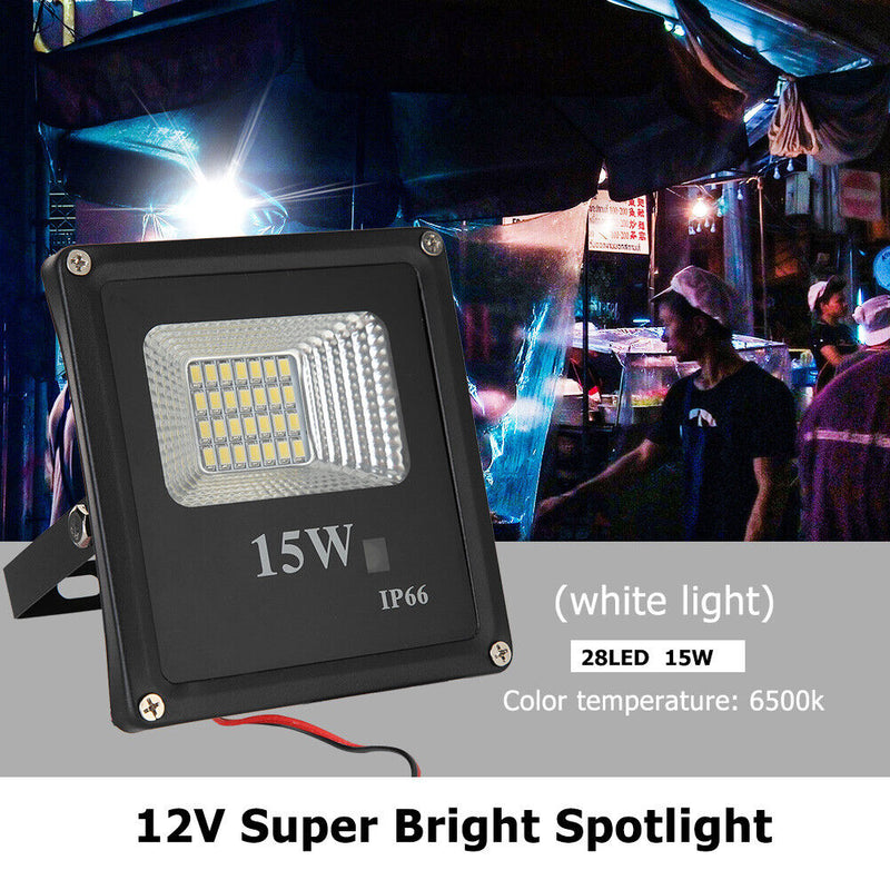 15W 28 LED Super Bright Floodlight IP65 Outdoor Street Lighting Flood Lamp
