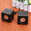 USB 2.0 Notebook Desktop Portable Mini Audio Speakers Subwoofer for Laptop