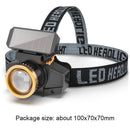 XPE LED Headlamp Sensor Headlight with Battery Head-mounted Flashlight Lamp
