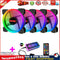 COOLMOON 12cm RGB Small 6 Pin PC Case Cooling Fan with Controller (4 Fan) Newly