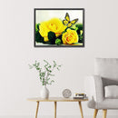 Yellow Pink 5D Diamond Painting DIY Full Drill Round Rhinestone