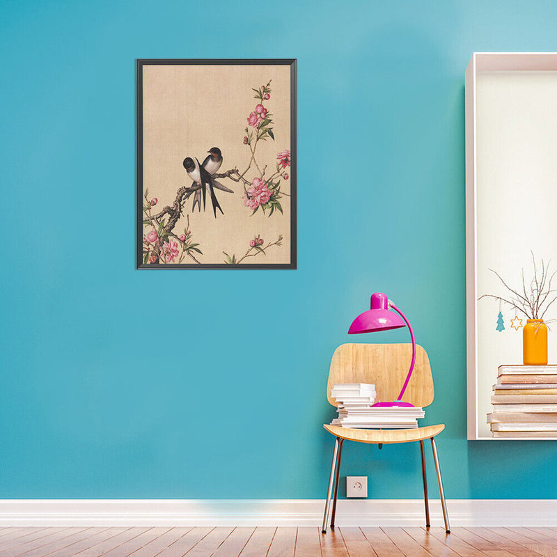 11CT Full Cross Stitch Flower Bird Stamped DIY Cotton Thread Printed Needlewo