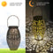 Solar Garden Lanterns, Retro Metal LED Outdoor Hanging Lights with Handle Newly