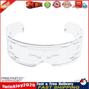 Luminous Glasses Glow Acrylic Goggles Support Fast Slow Flash Eyewear (A) Newly